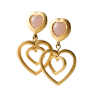 Maya Spinning Heart Earrings