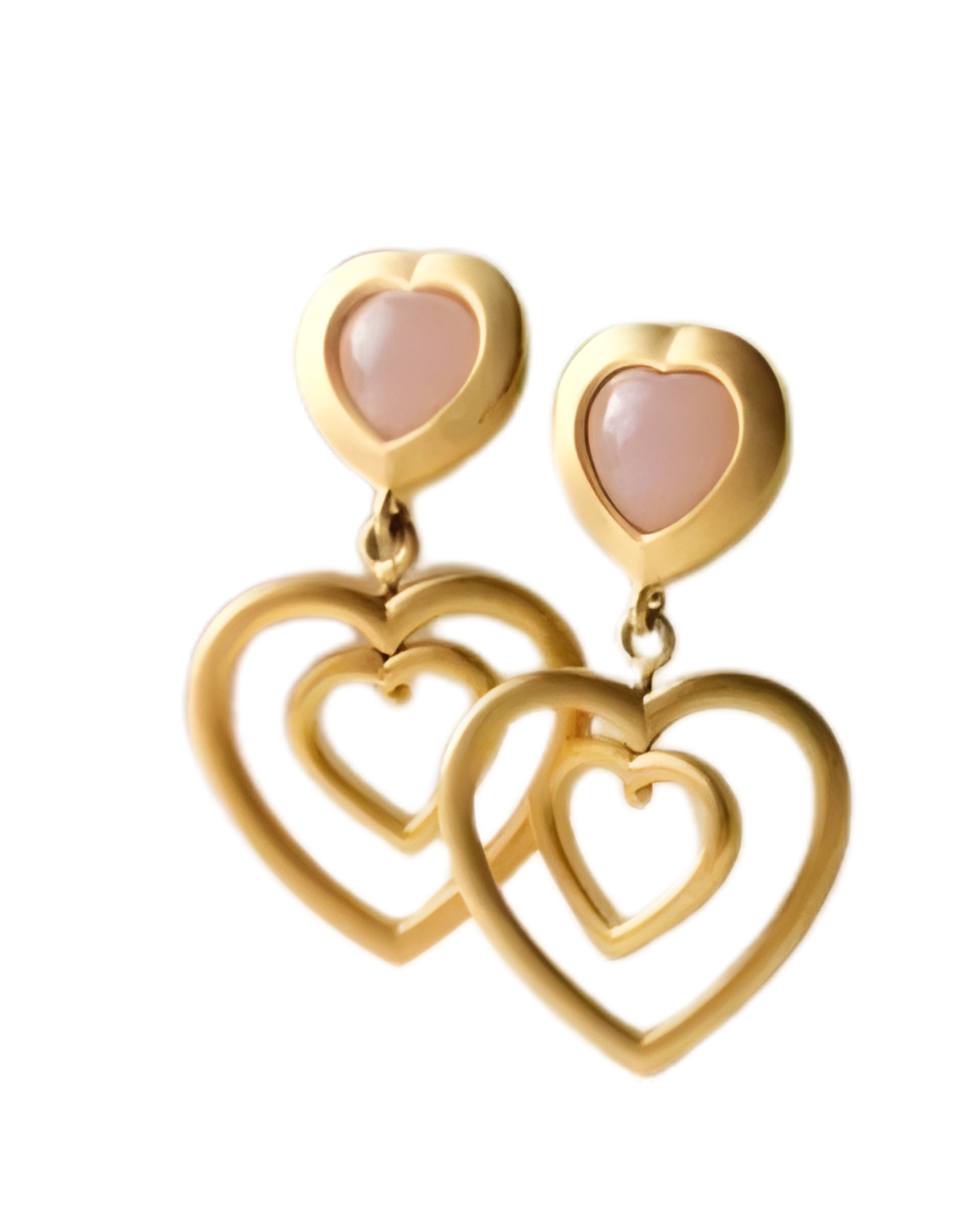 Maya Spinning Heart Earrings