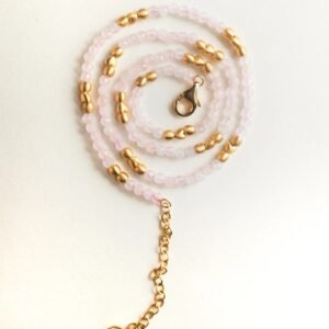 Mutu Rose Quartz Beaded Choker