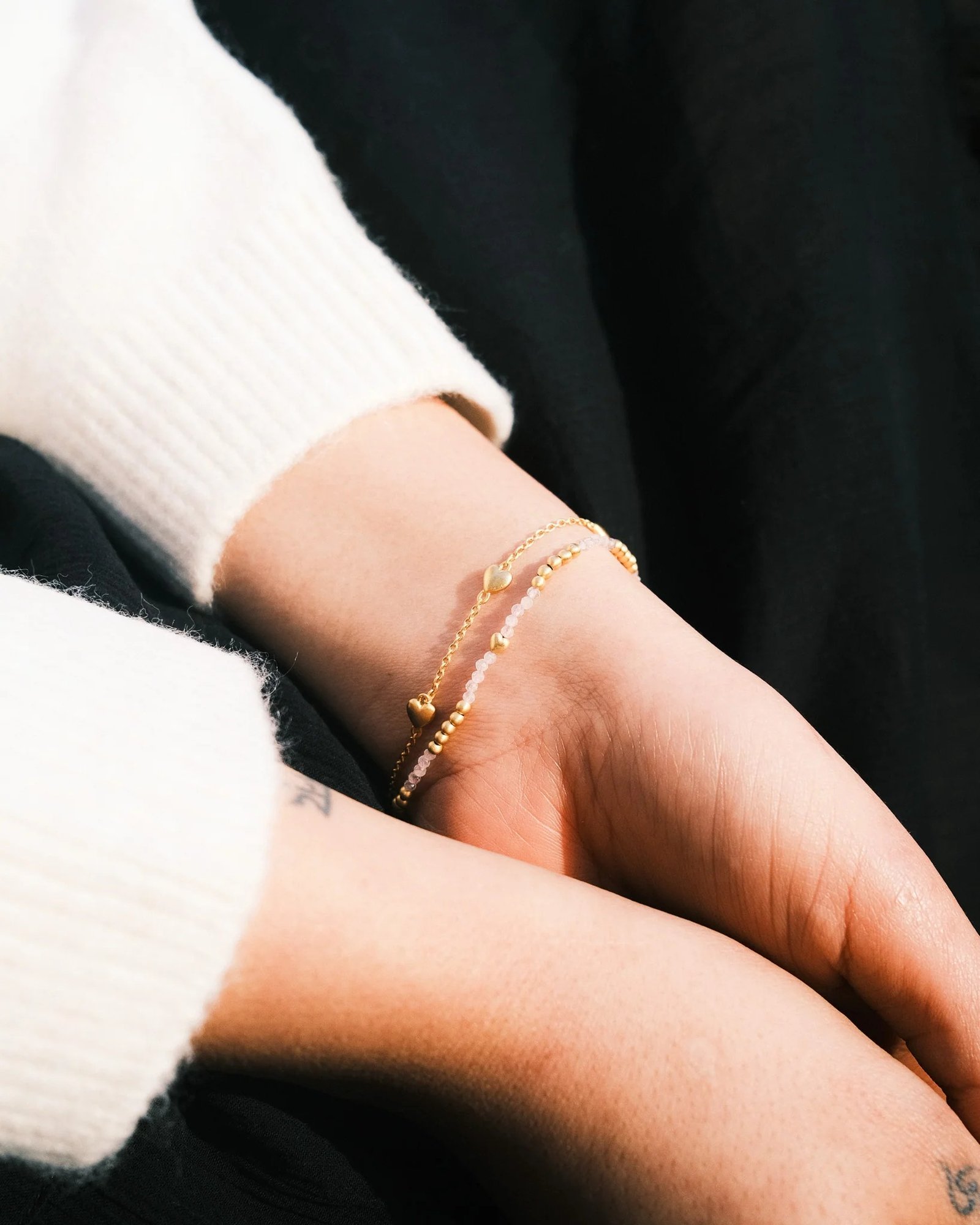 Mutu Rose Quartz Beaded Bracelet - Image 4