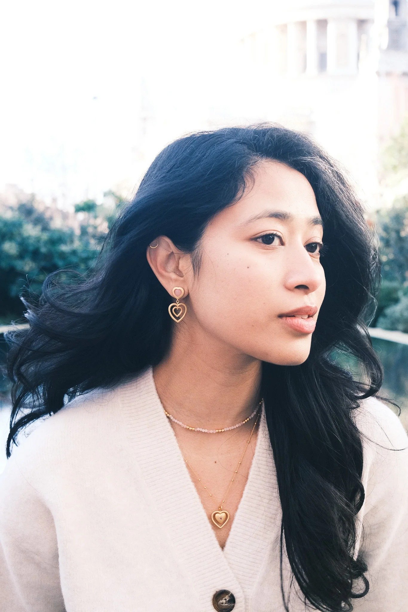 Maya Spinning Heart Earrings - Image 5