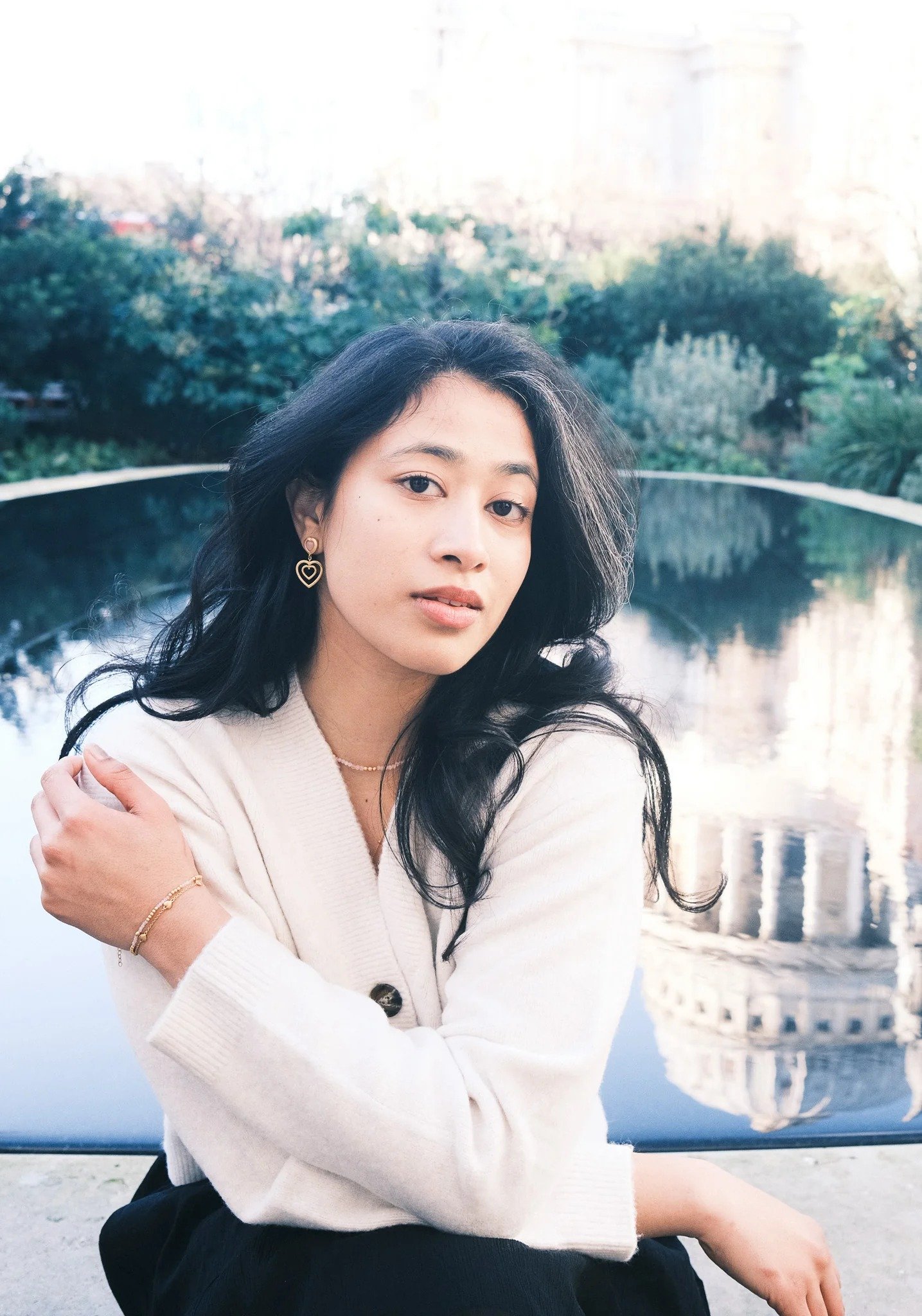 Maya Spinning Heart Earrings - Image 6