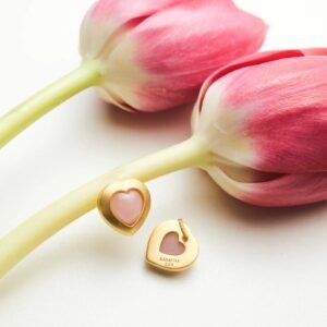 Maya Guava Quartz Studs