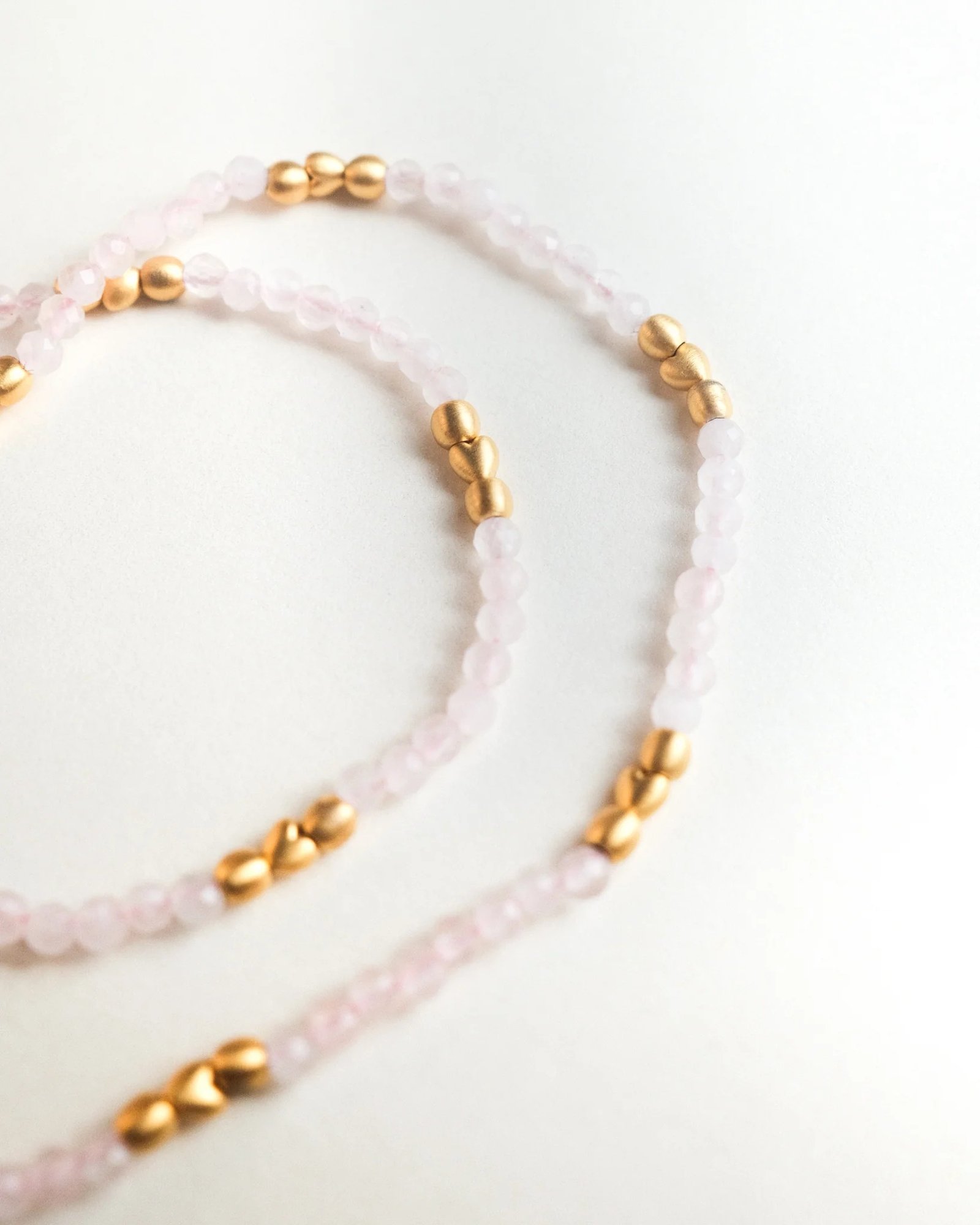 Mutu Rose Quartz Beaded Choker - Image 2